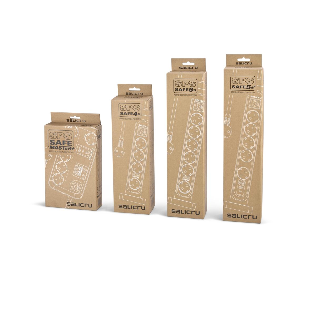 Système d'Alimentation Sans Interruption Interactif Salicru 680DA000004 Blanc (1,4 m)