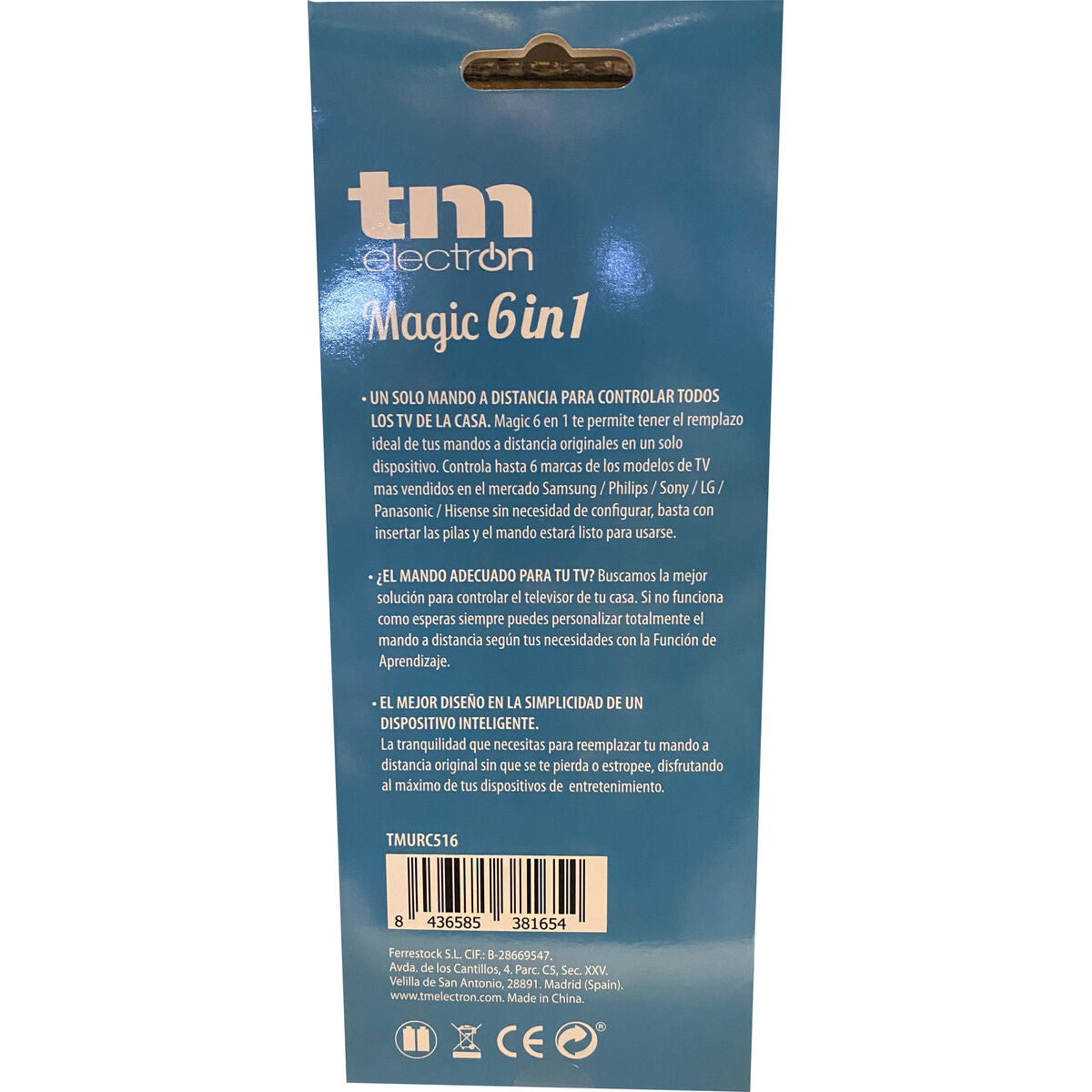 Télécommande Universelle TM Electron 6 en 1