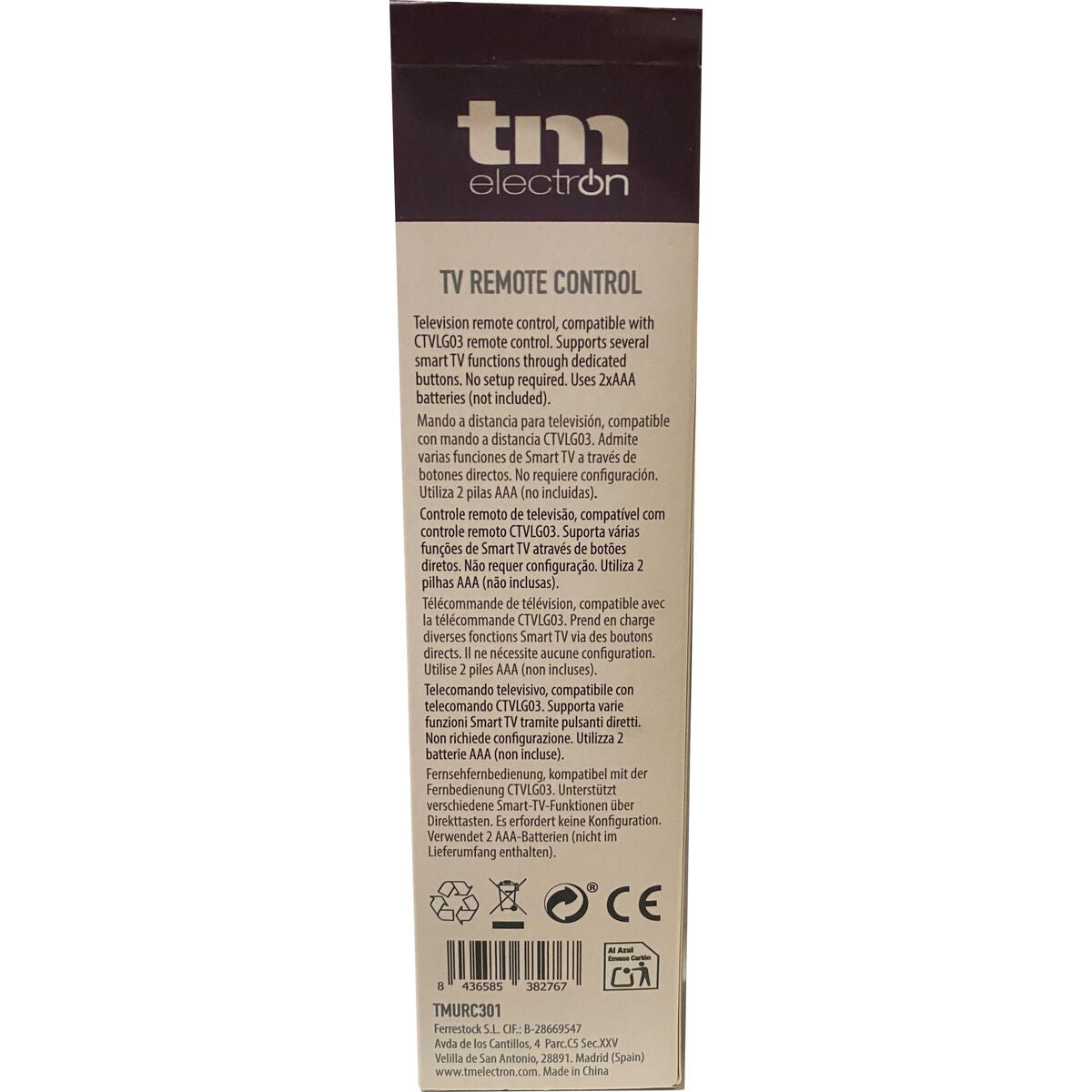 Télécommande Universelle TM Electron