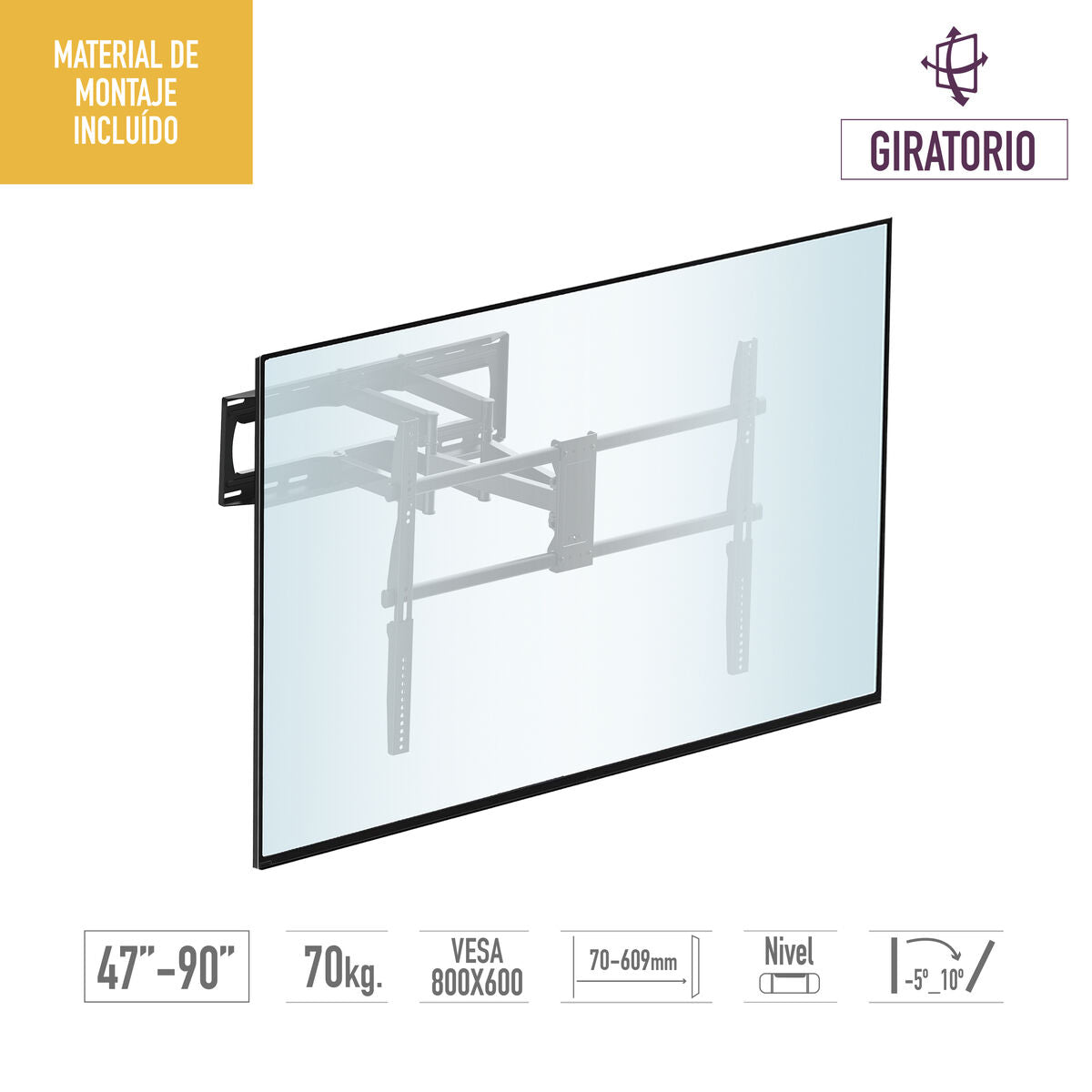 Support de TV TM Electron 90" 70 Kg