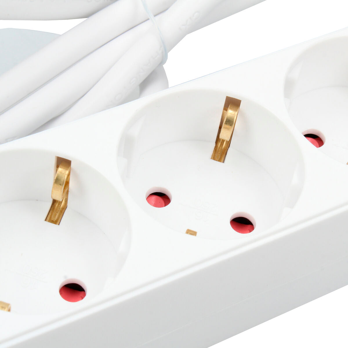 Rallonge 6 prises Schuko sans interrupteur TM Electron TMUAD506 Blanc 3680 W (1,5 m)