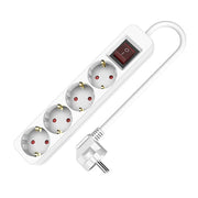 Rallonge 4 prises Schuko avec interrupteur TM Electron (1,5 m)