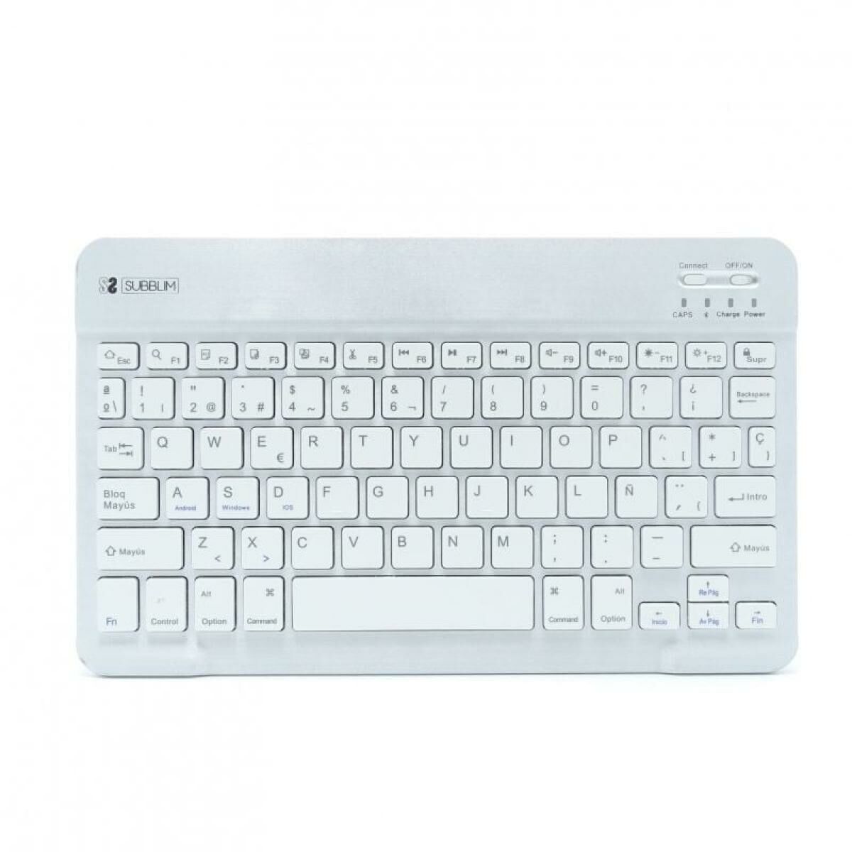 Clavier Bluetooth Subblim SUB-KBT-SM0001 Bleu Argenté Espagnol Qwerty