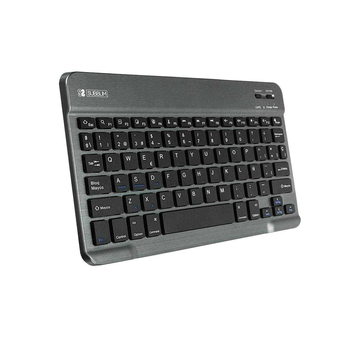 Clavier Bluetooth Subblim SUB-KBT-SM0002 Gris Espagnol Qwerty