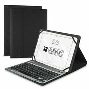 Housse pour Tablette et Clavier Subblim SUB-KT2-BT0001 Noir Gris Espagnol Qwerty