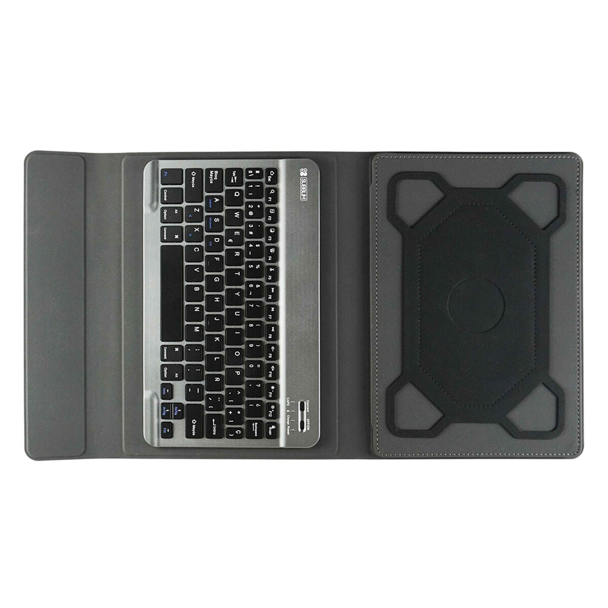 Housse pour Tablette et Clavier Subblim SUB-KT2-BT0002 Gris Espagnol Qwerty