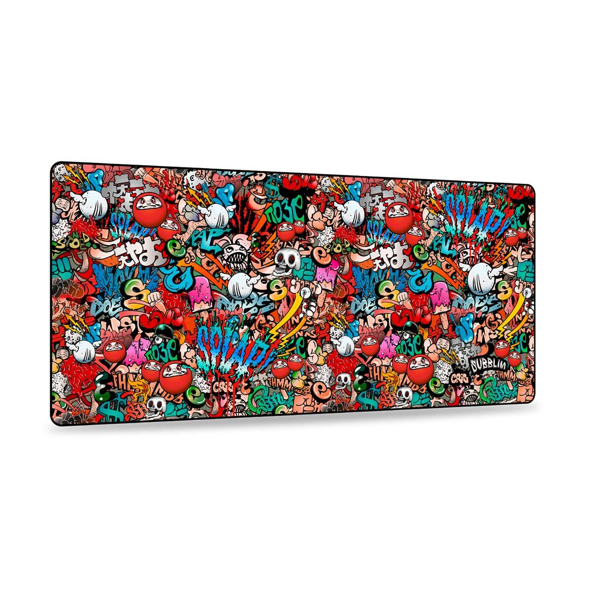 Tapis de Souris Subblim SUB-MP-01PUW02 Noir Multicouleur XL