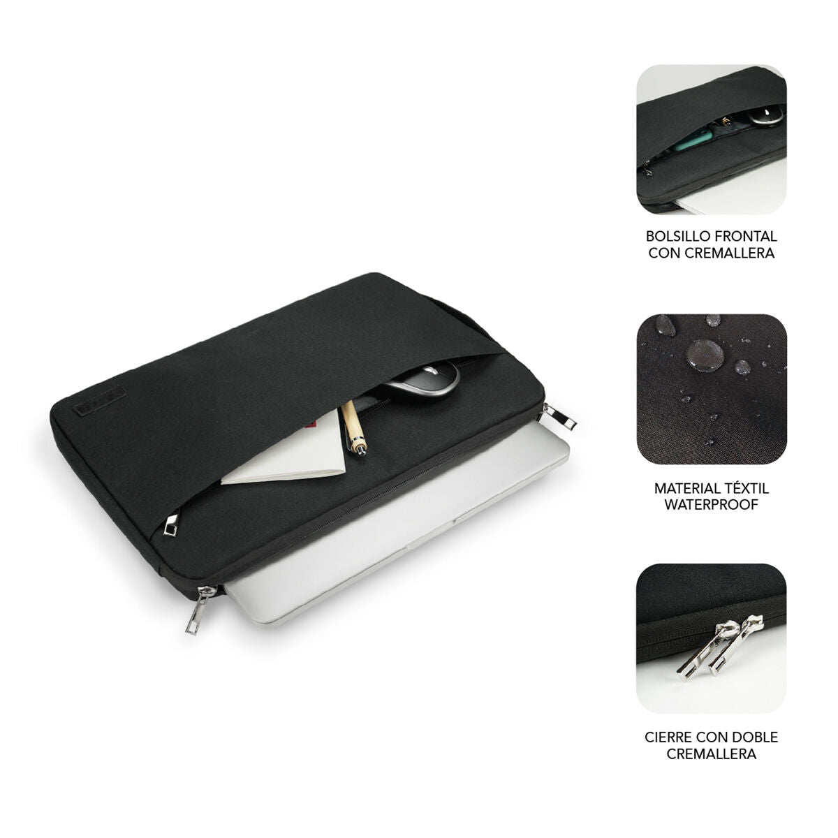 Housse d'ordinateur portable Subblim SUB-LS-0PS0101 Noir 15,6"