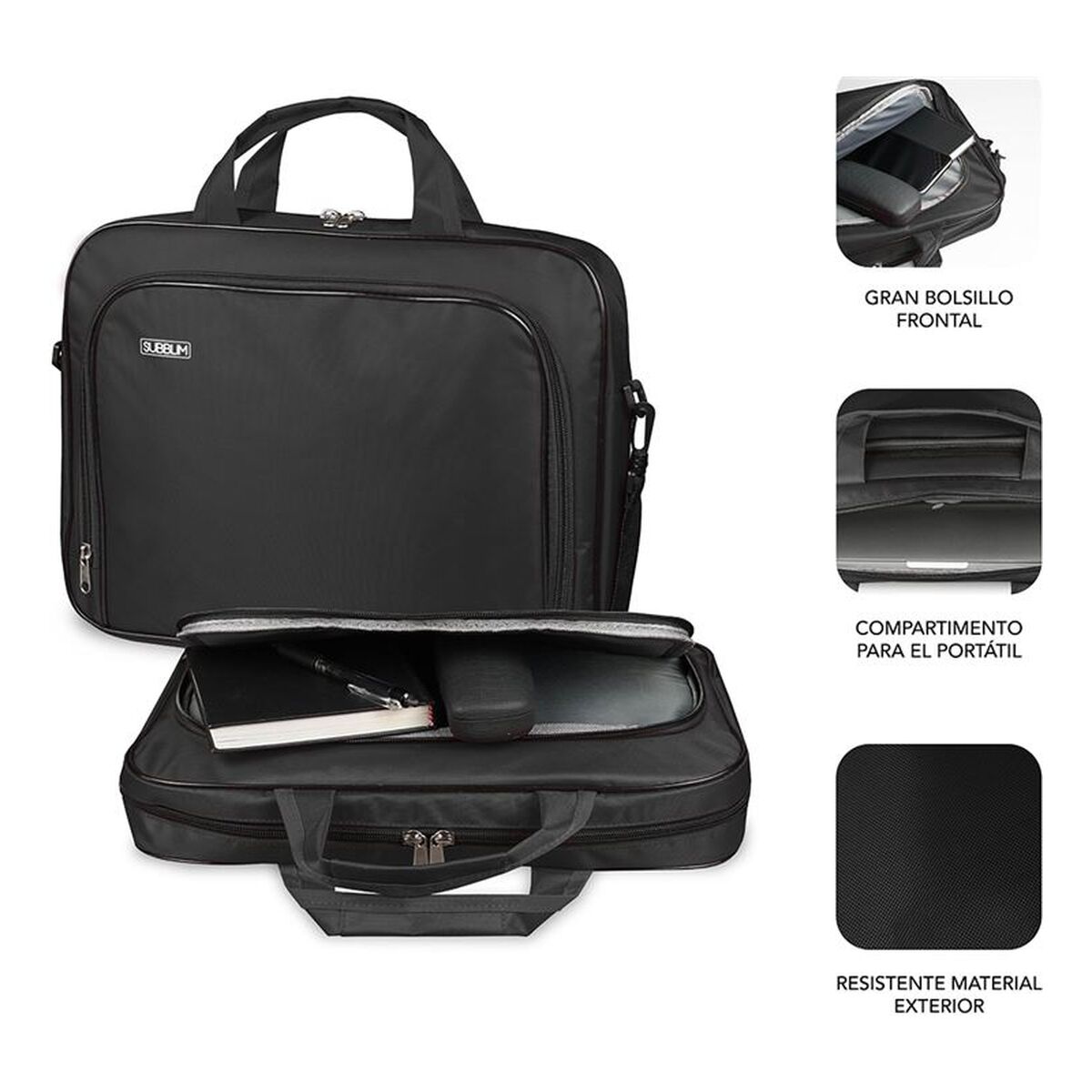 Housse d'ordinateur portable Subblim SUB-LS-0PS0101 Noir 15,6"