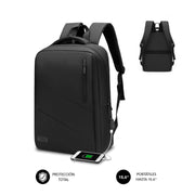 Sac à Dos avec Power Banket Compartiment pour Tablette et Ordinateur Portable Subblim Oxford