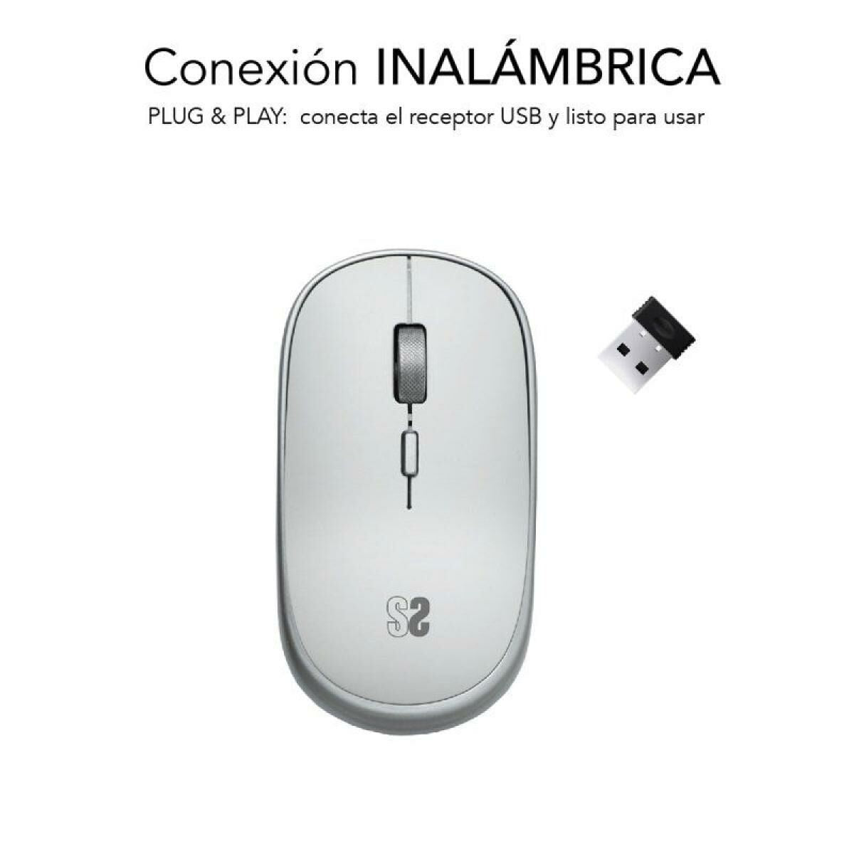 Souris sans-fil Subblim SUBMO-RFM0001 Argenté 1600 dpi