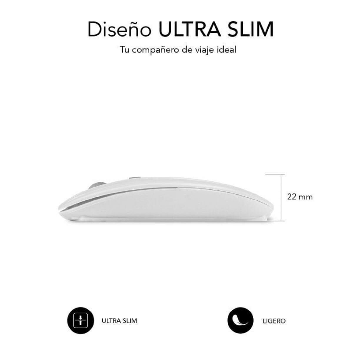 Souris Bluetooth Sans Fil Subblim SUBMO-DFLAT21 Blanc 1600 dpi