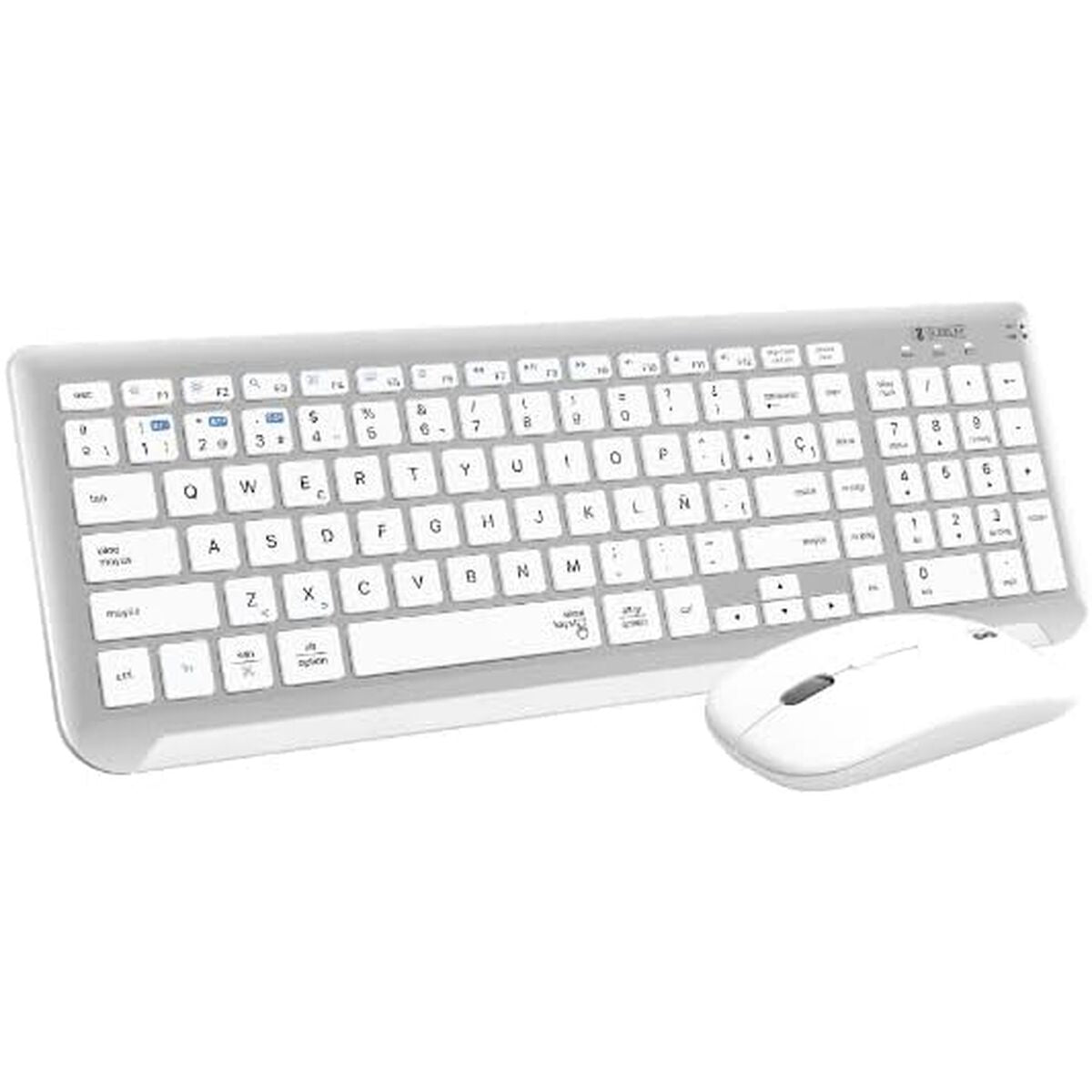 Clavier et souris sans fil Subblim SUBKBC-DCEP10 Argenté Espagnol Qwerty