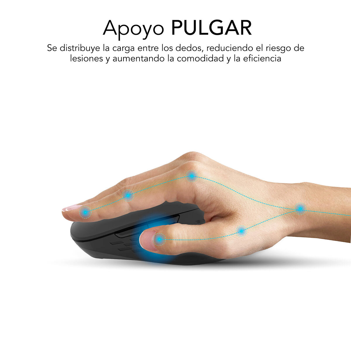 Souris sans-fil Subblim SUBMO-EDCUR01 Noir 1600 dpi