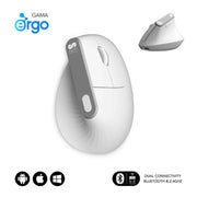 Souris Optique Ergonomique Subblim SUBMO-EDNVW02 Blanc