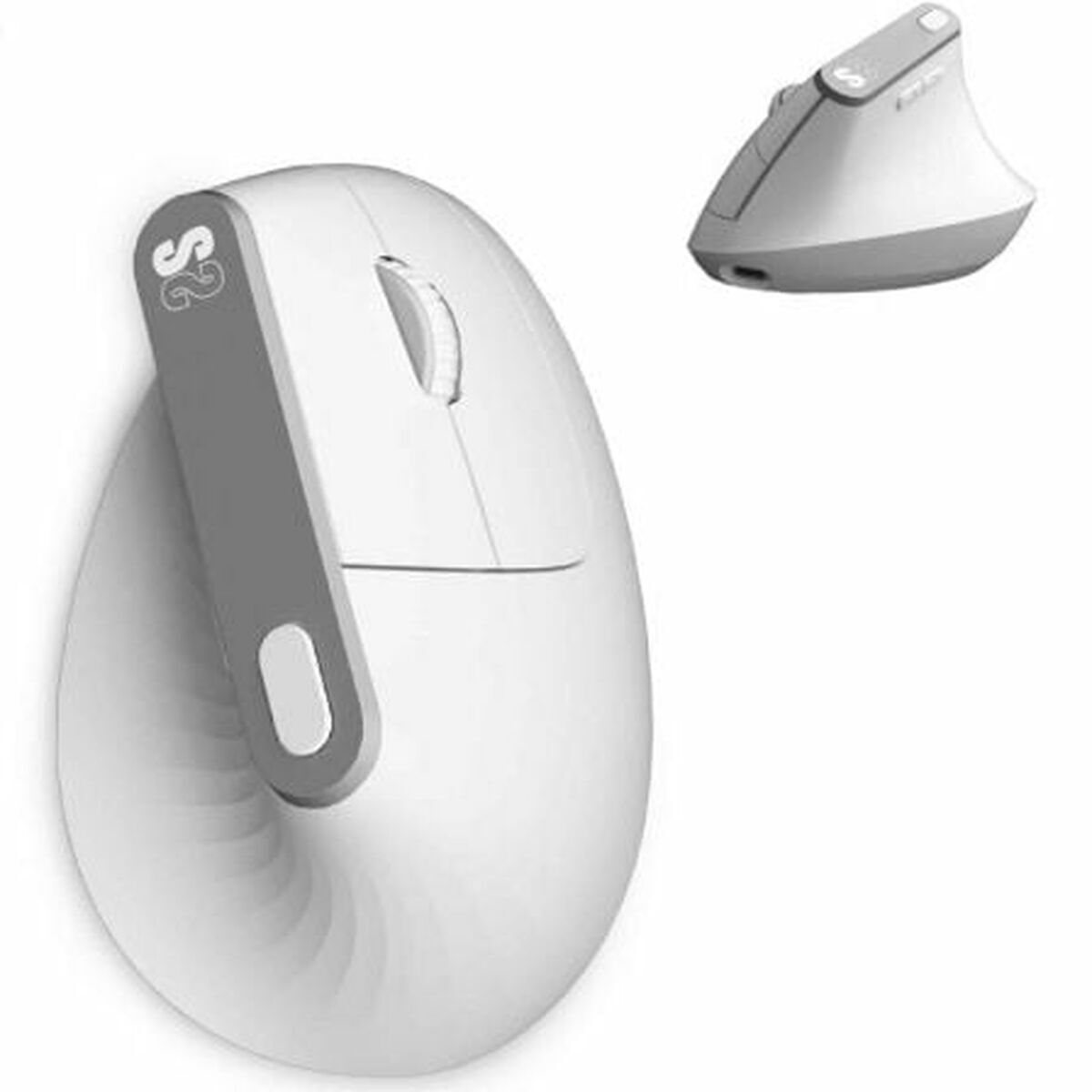 Souris Optique Ergonomique Subblim SUBMO-EDNVW02 Blanc 4000 dpi