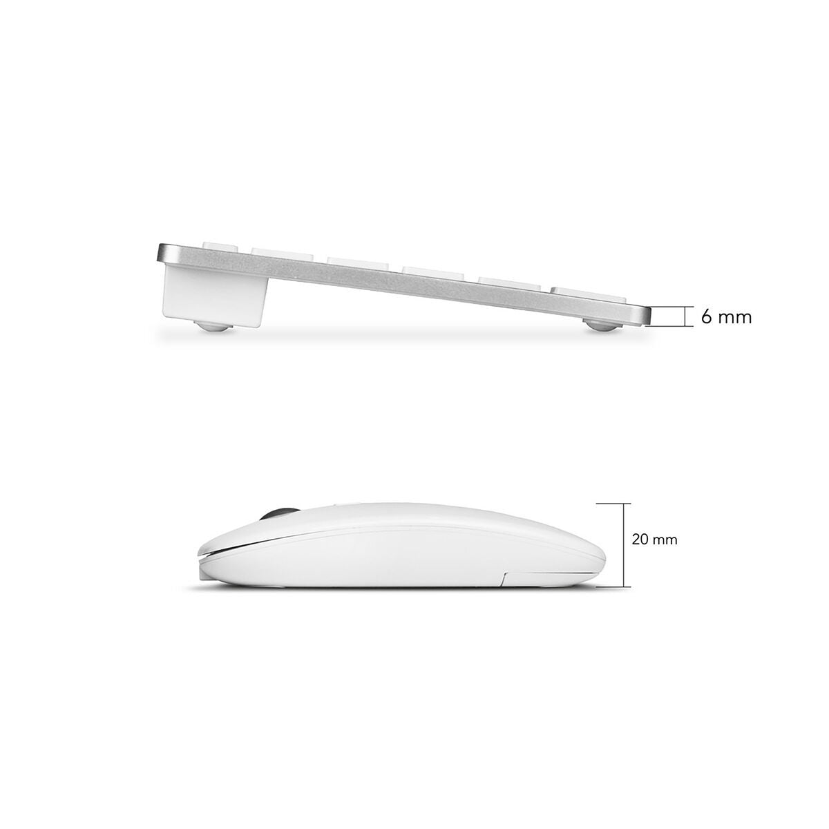 Tapis de Souris Subblim COMBO MULTIDISPOSITIVO COMPACTO SILVER