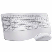 clavier et souris Subblim SUBKBC-DCOPW1 Blanc Espagnol Qwerty