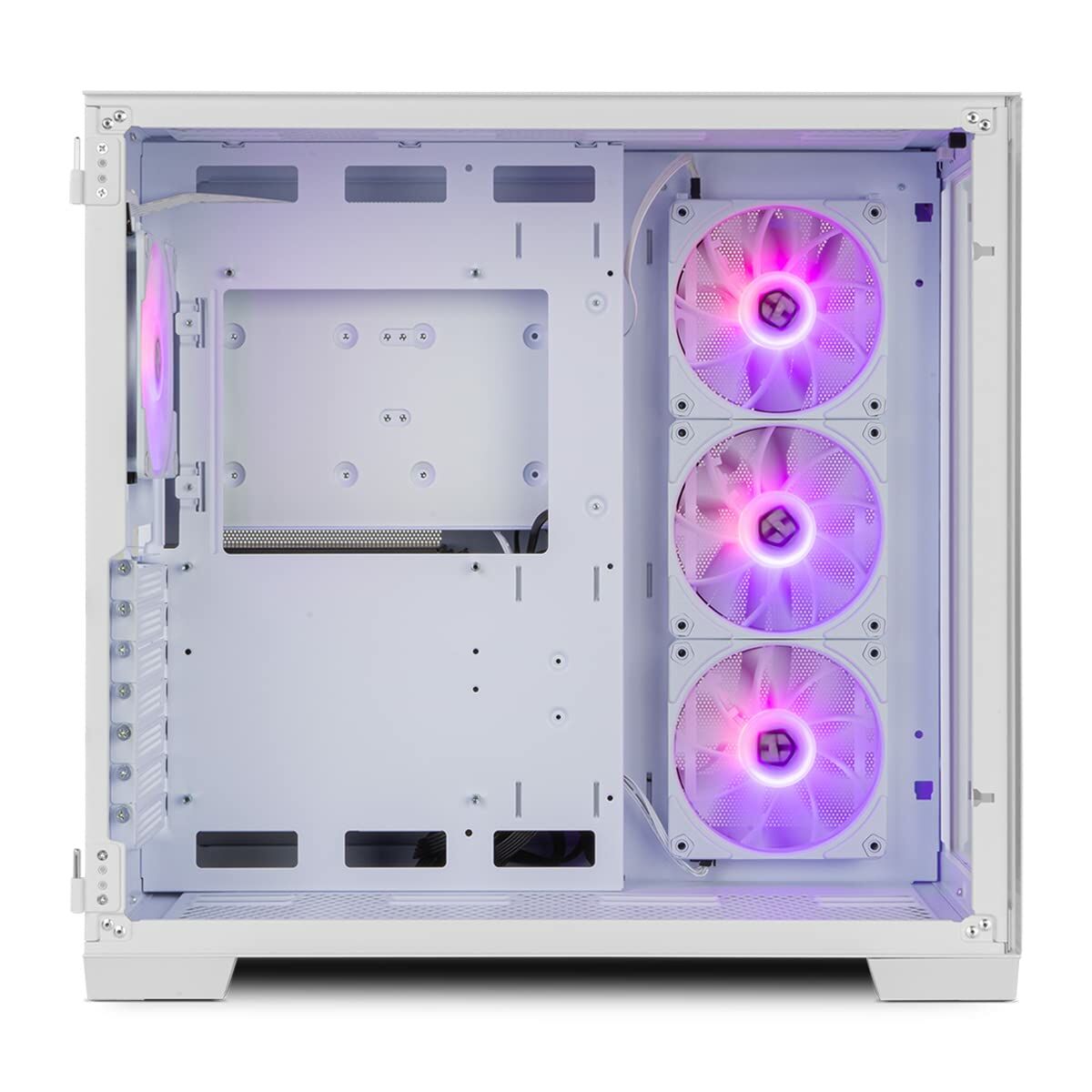 Boîtier ATX semi-tour Nox-Xtreme NXHUMMERASTRAWH Blanc LED RGB