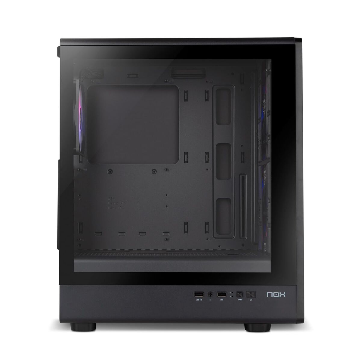 Boîtier ATX semi-tour Nox-Xtreme NXINFTYIOTABK Noir