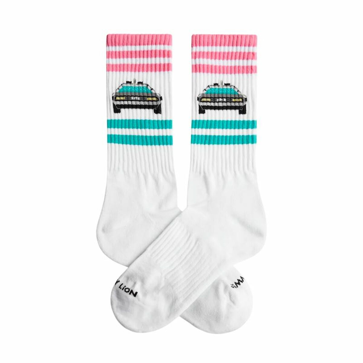 Chaussettes Jimmy Lion Athletic Delorean Blanc