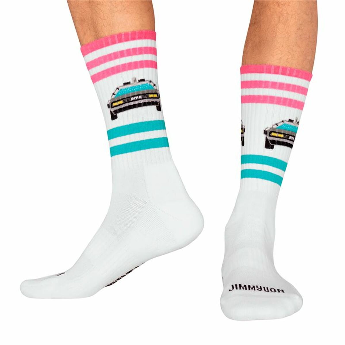 Chaussettes Jimmy Lion Athletic Delorean Blanc