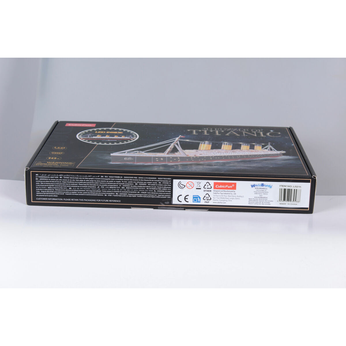 Puzzle enfant en bois CubicFun Titanic 3D 266 Pièces
