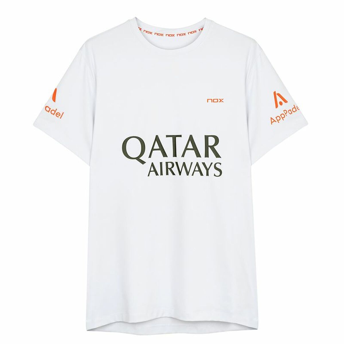 T-shirt à manches courtes homme Nox Nox Sponsorts AT10 Blanc