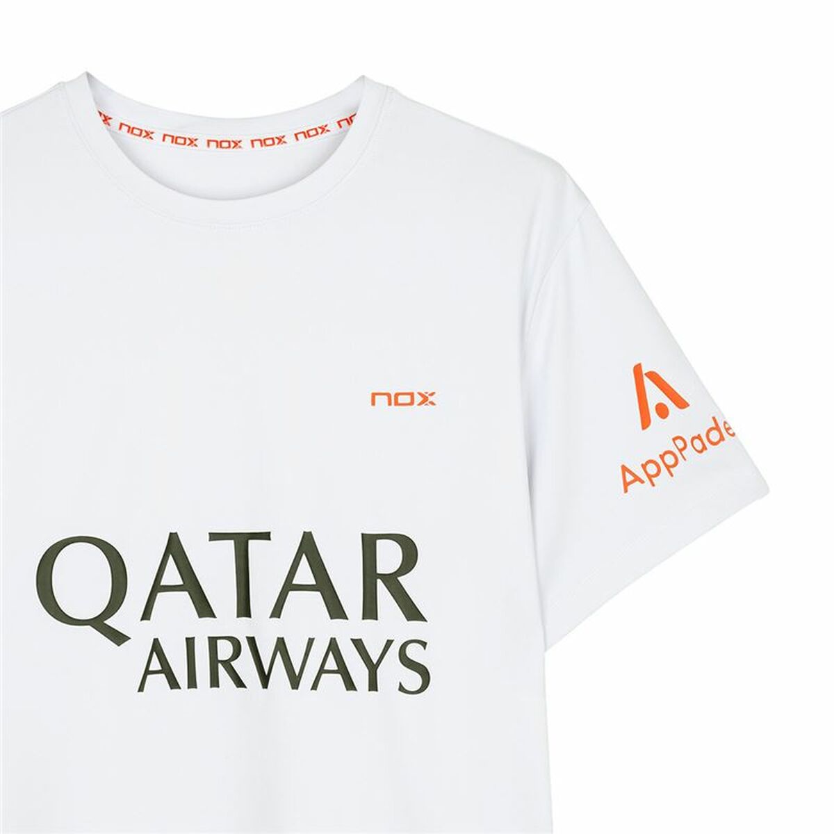 T-shirt à manches courtes homme Nox Nox Sponsorts AT10 Blanc