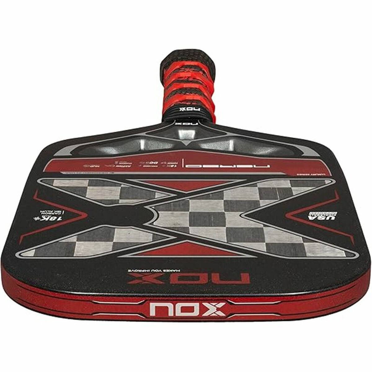 Raquette de Pickleball Nox Nerbo Noir Fibre de Carbone