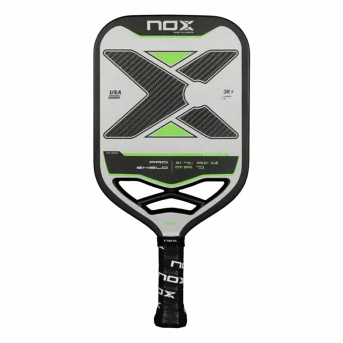 Raquette de Pickleball Nox Nox Pro Shield Noir Fibre de Carbone