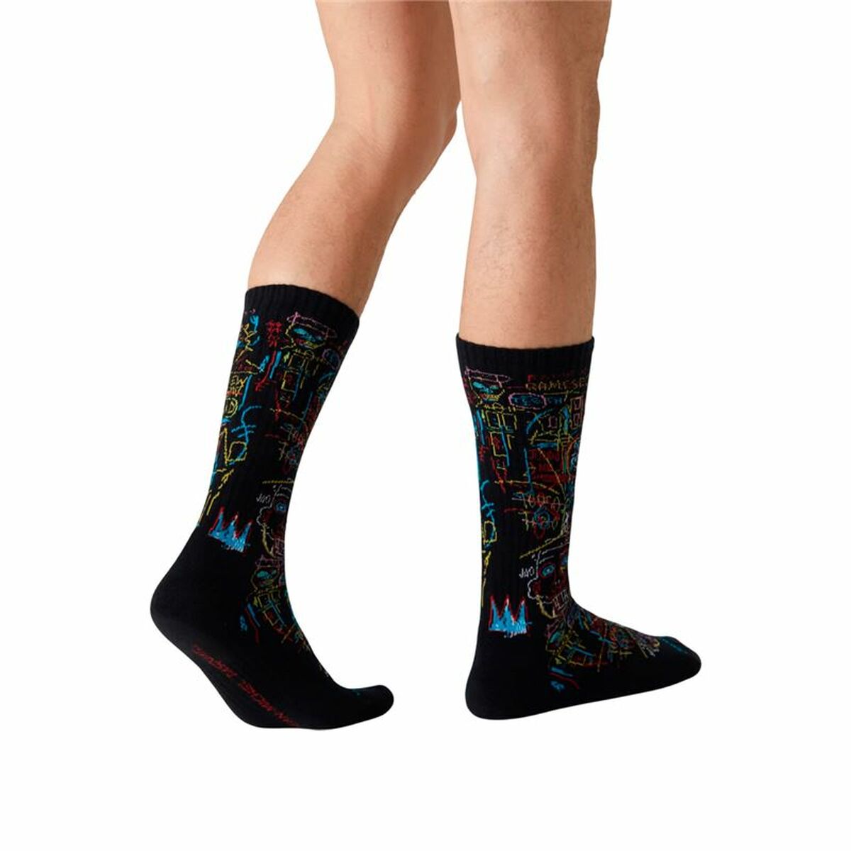 Chaussettes Jimmy Lion Basquiat Kings Of Noir 41-46