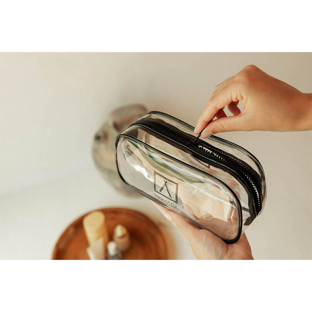 Nécessaire de Voyage Numada Transparent PVC 23 x 11,5 x 6,5 cm