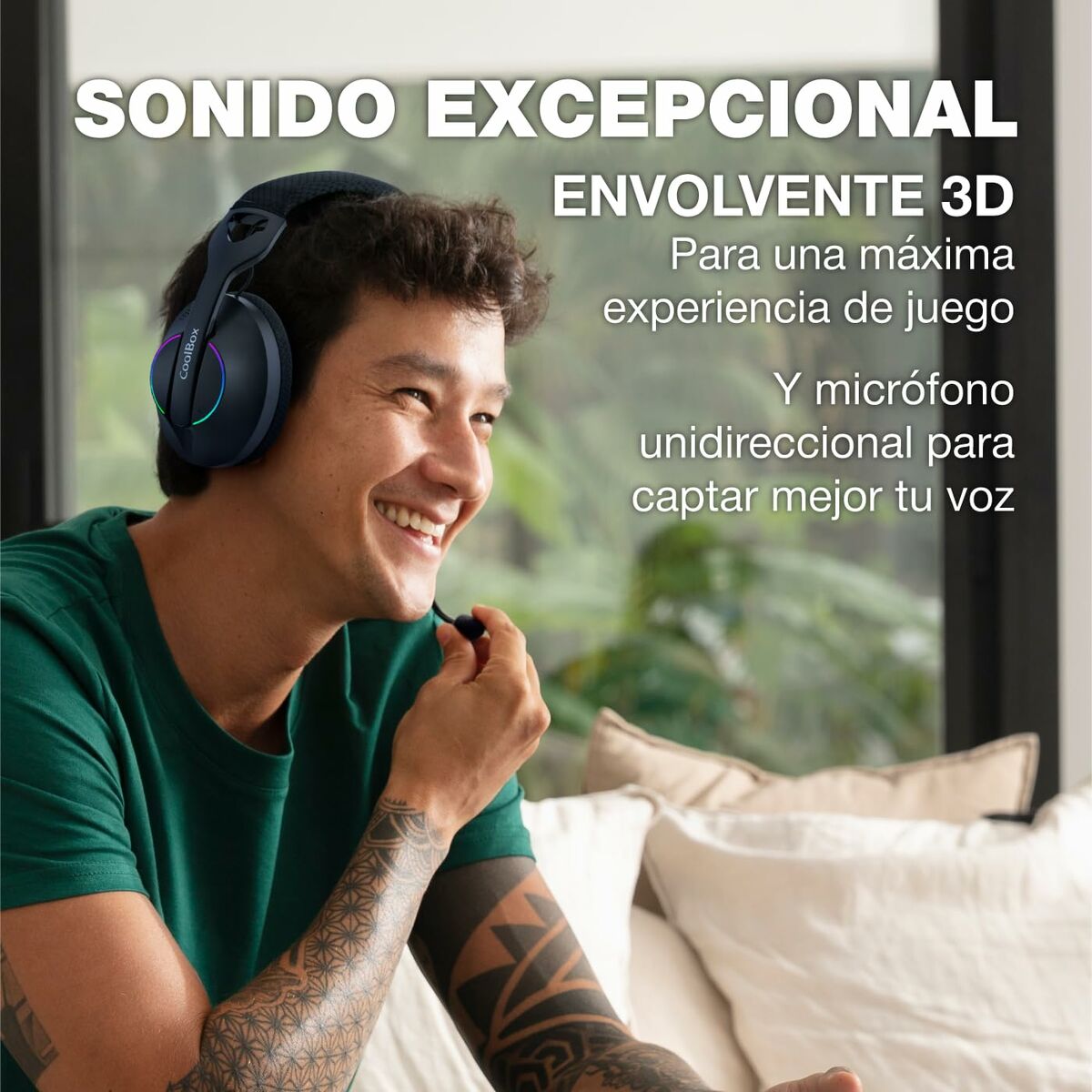 Casque CoolBox COO-AUM-WB01-W