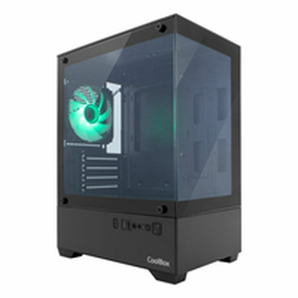 Boîtier ATX semi-tour CoolBox COO-CHA-GM200B-0 Noir Vert