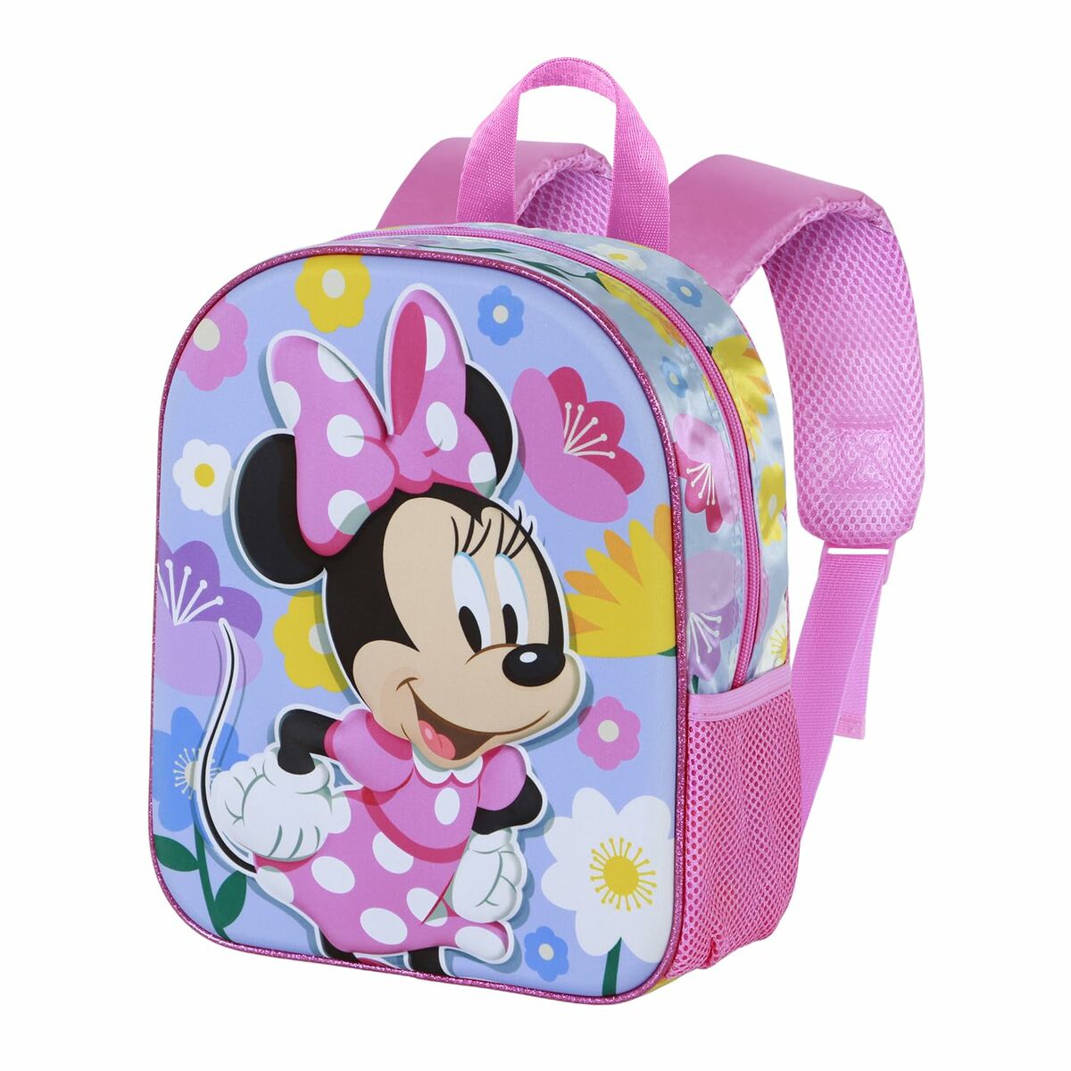Cartable 3D avec roulettes Minnie Mouse Spring Rose