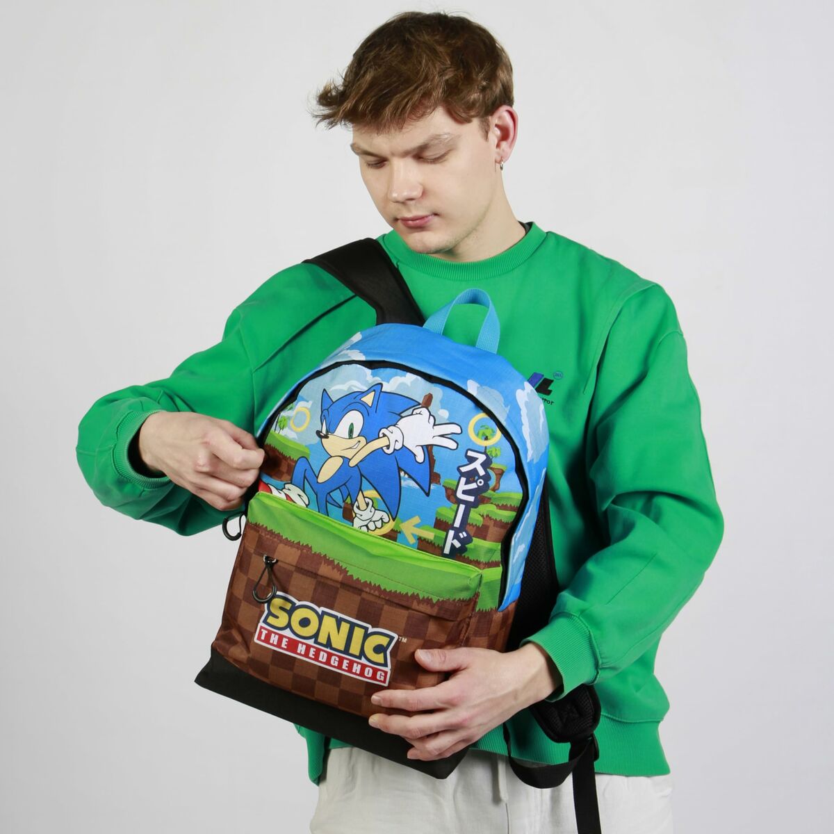 Cartable Sonic Greenhill Multicouleur 31 x 18 x 44 cm