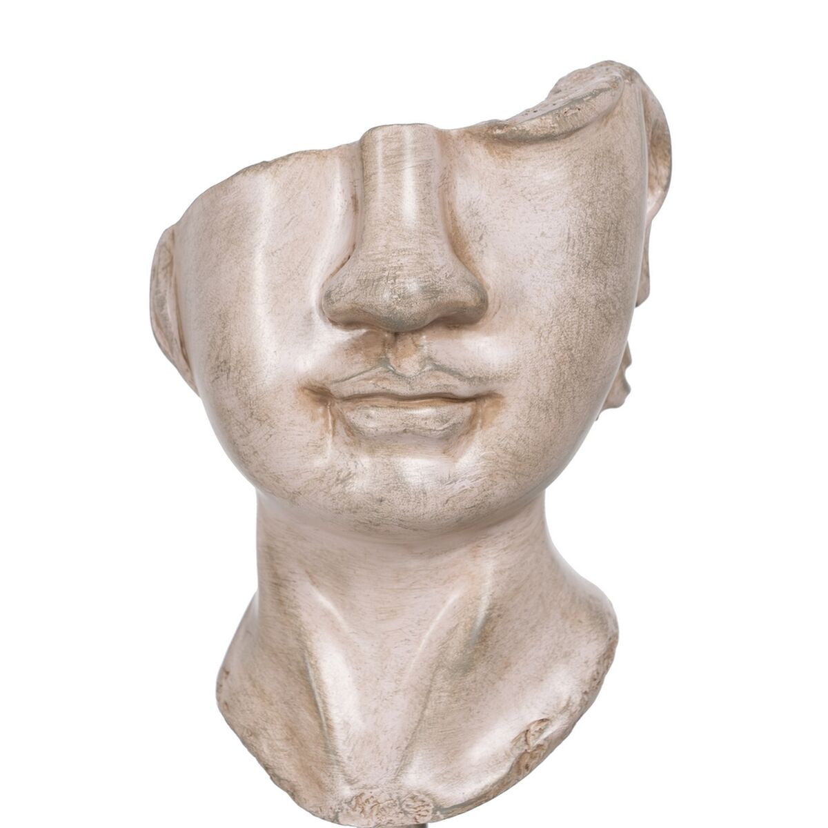 Figurine Décorative Beige Visage 12,5 x 13,5 x 27,5 cm