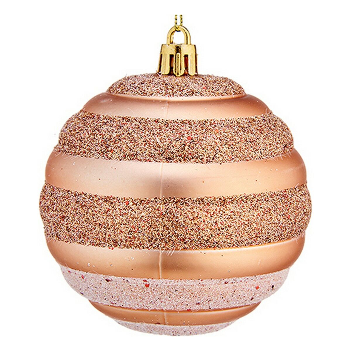 Boule de Noël Ø 8 cm 6 Unités Cuivre PVC