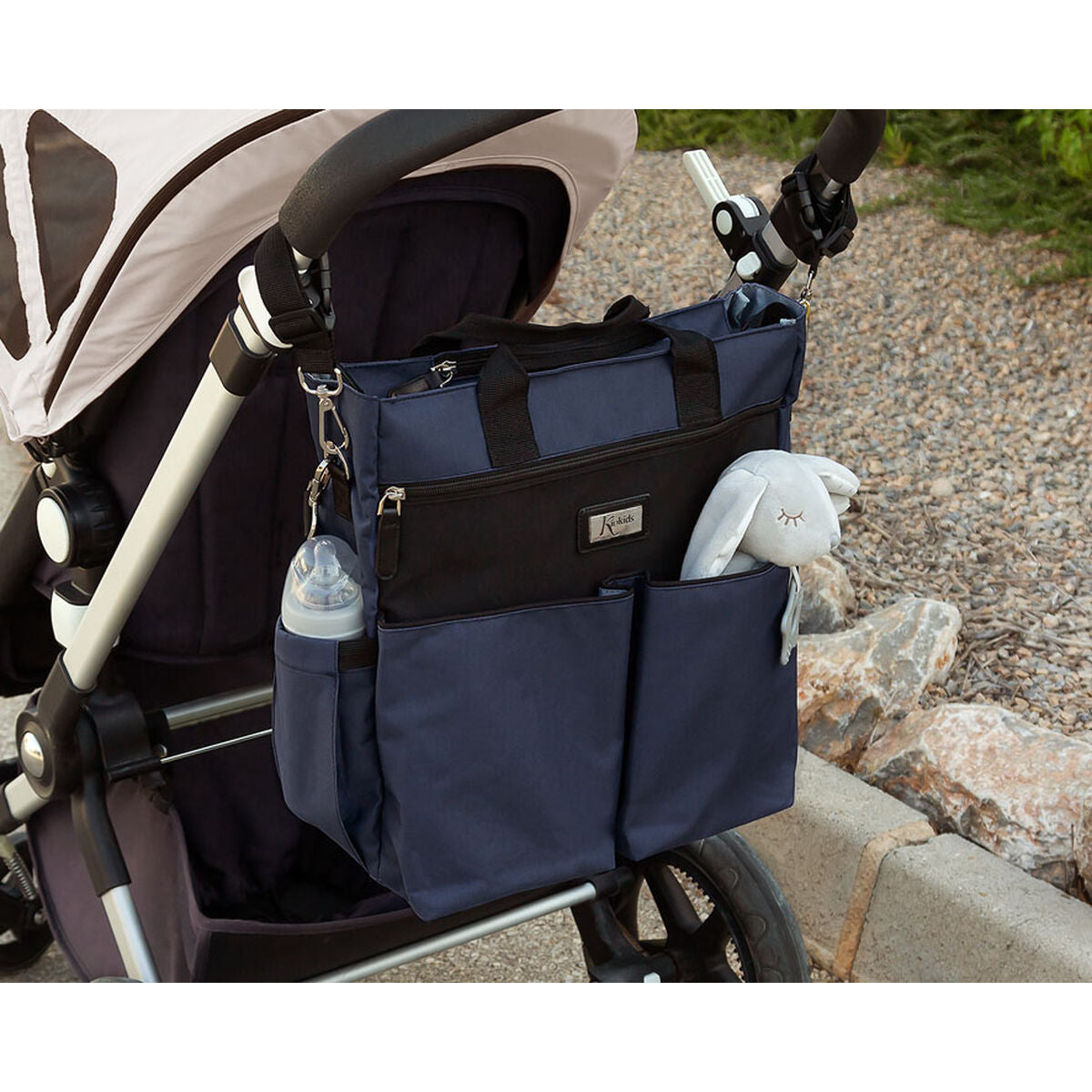 Sac organisateur pour poussette de bébé Blue marine 37 x 15 x 35 cm