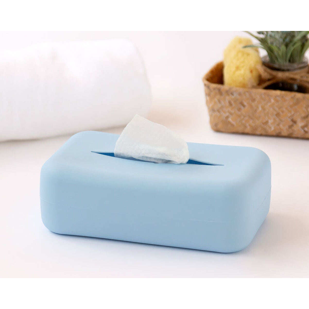 Porte-couches et lingettes Bleu