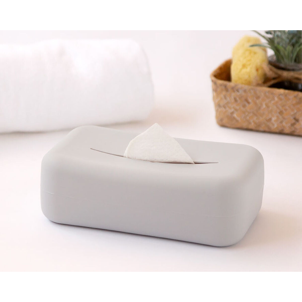 Porte-couches et lingettes Gris