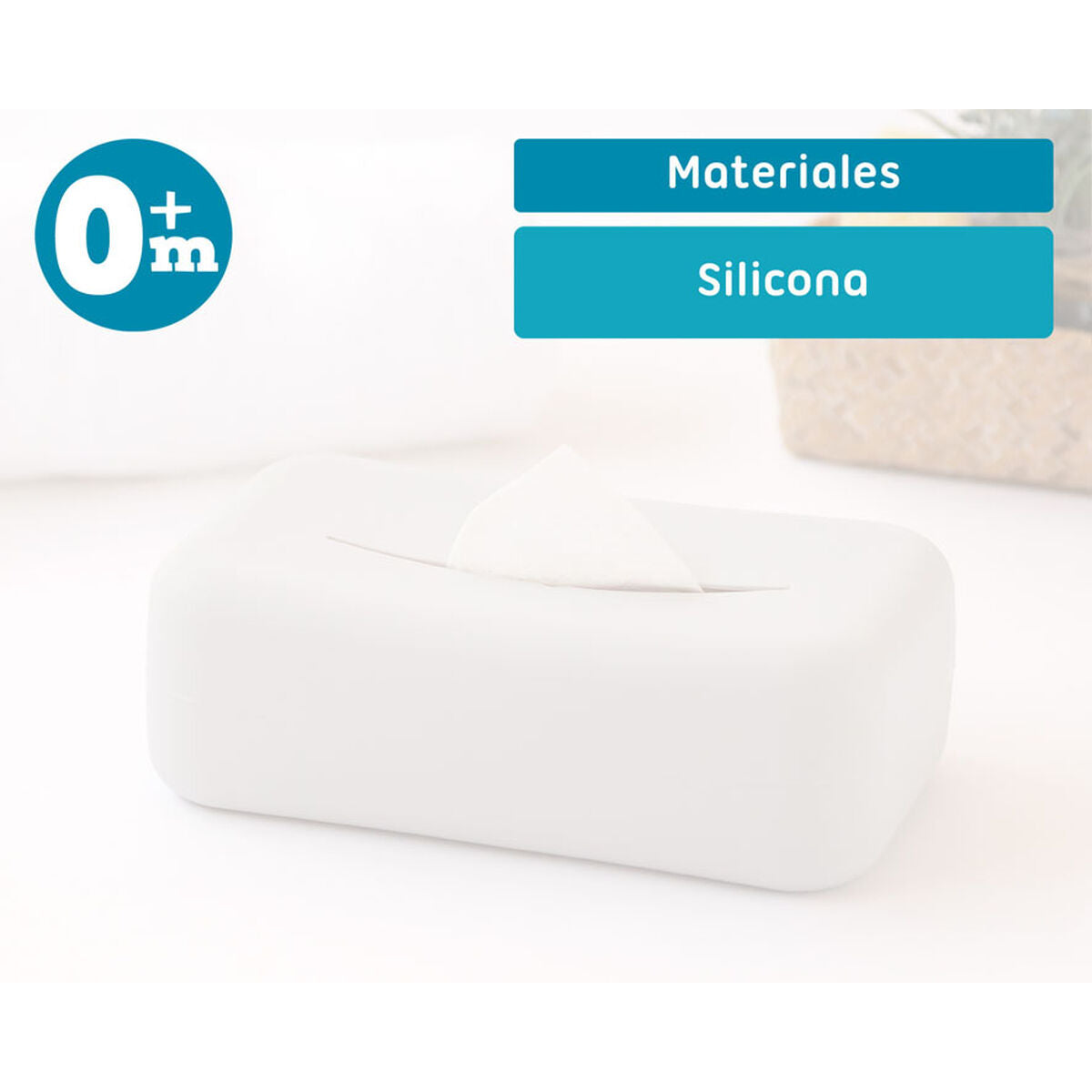 Porte-couches et lingettes Gris