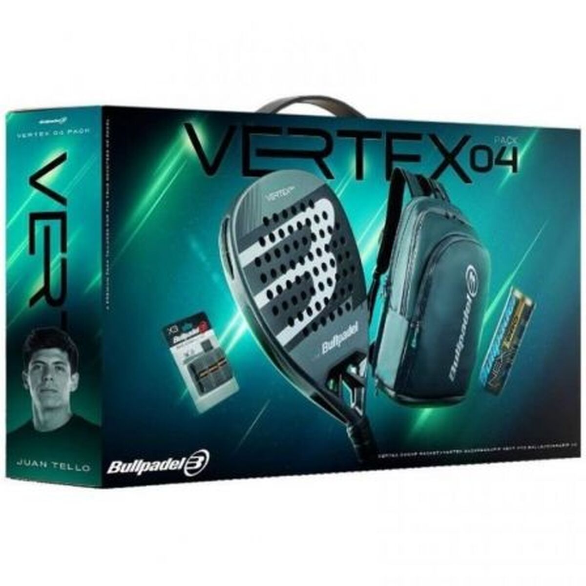 Raquette de Padel Bullpadel Vertex 04 Comfort Pro Line 2026 Noir Fibre de Carbone