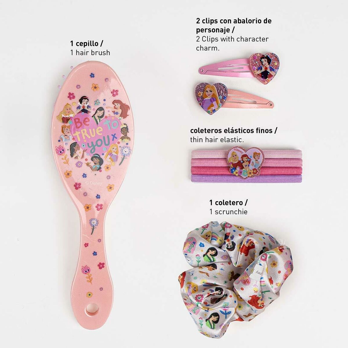 Kit de Coiffeur pour Enfant Disney Princess Rose
