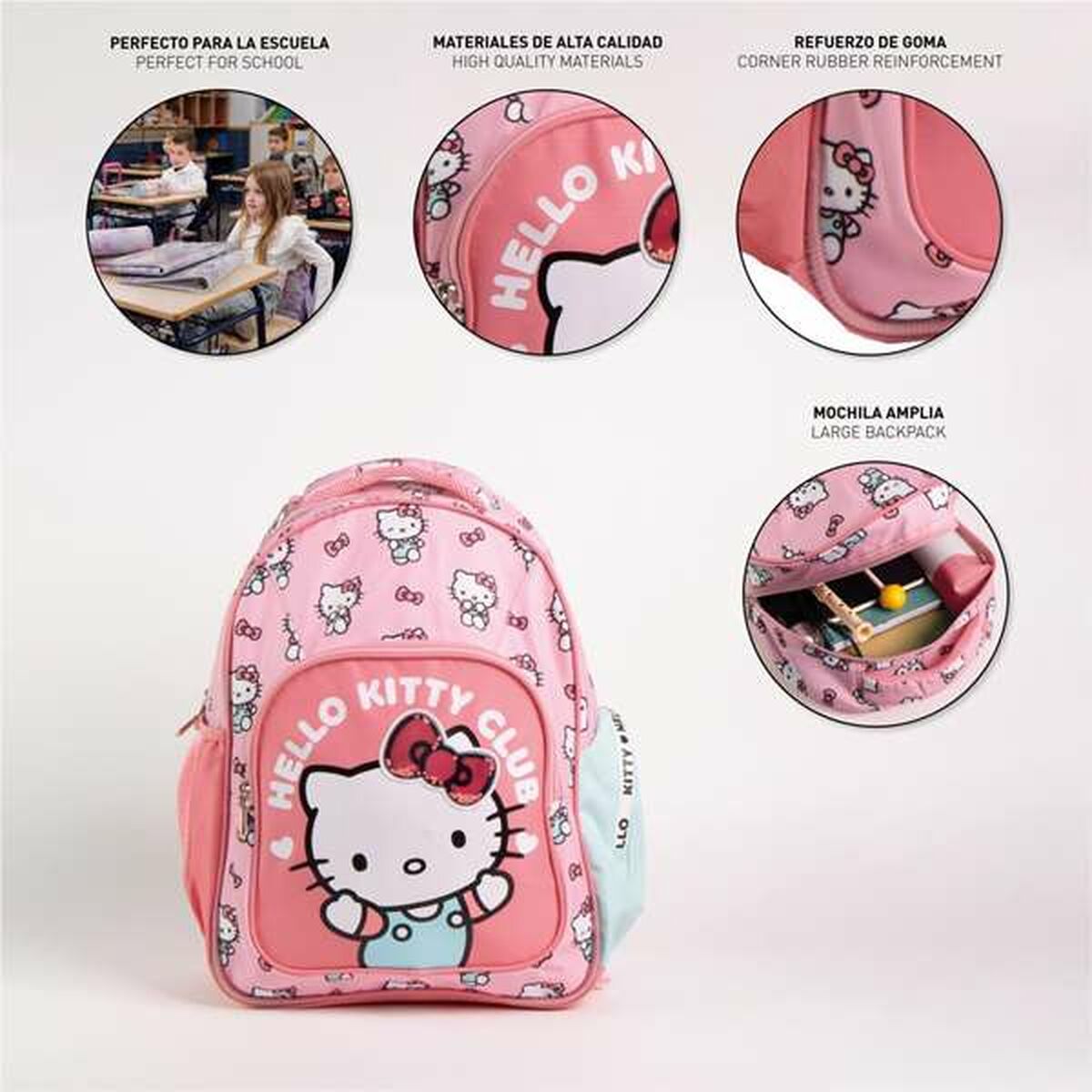 Sac à dos enfant Hello Kitty Rose