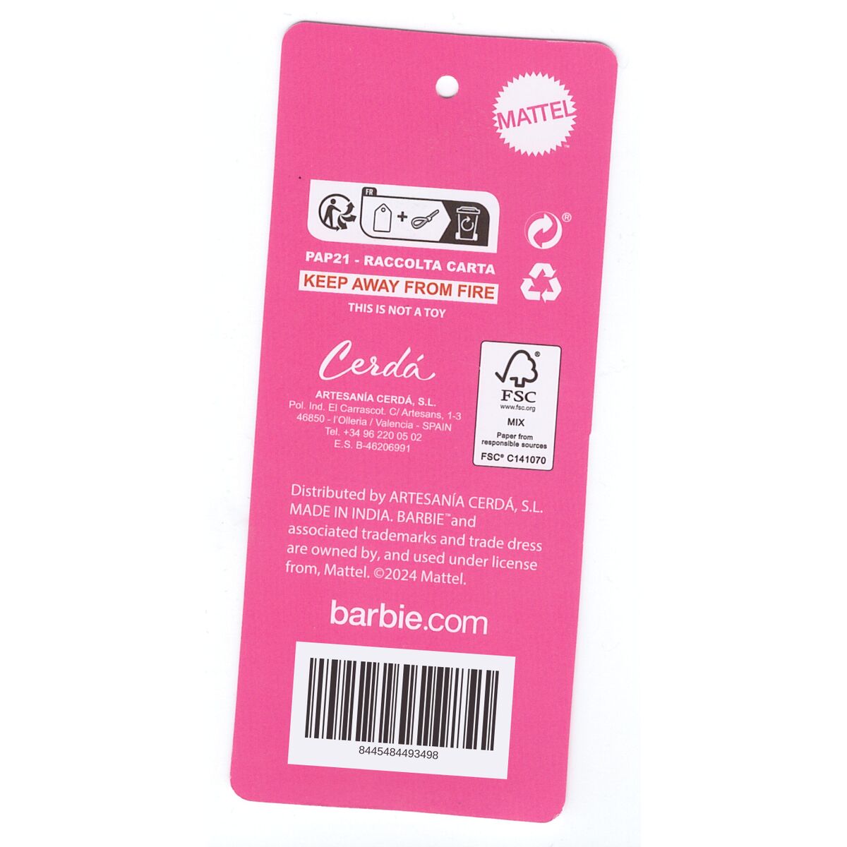 Pochette crayons Barbie Fuchsia 12,5 x 6,5 x 19,5 cm