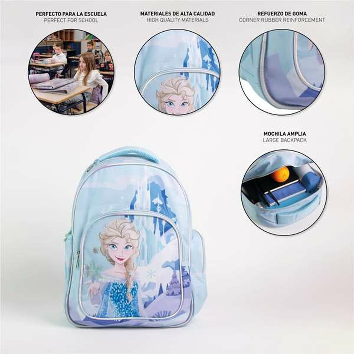 Cartable Frozen Bleu