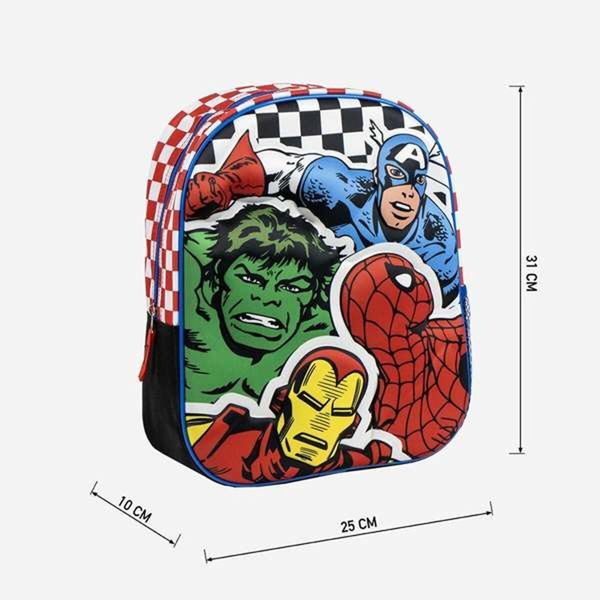 Cartable 3D The Avengers Noir 25,0 x 31,0 x 10,0 cm