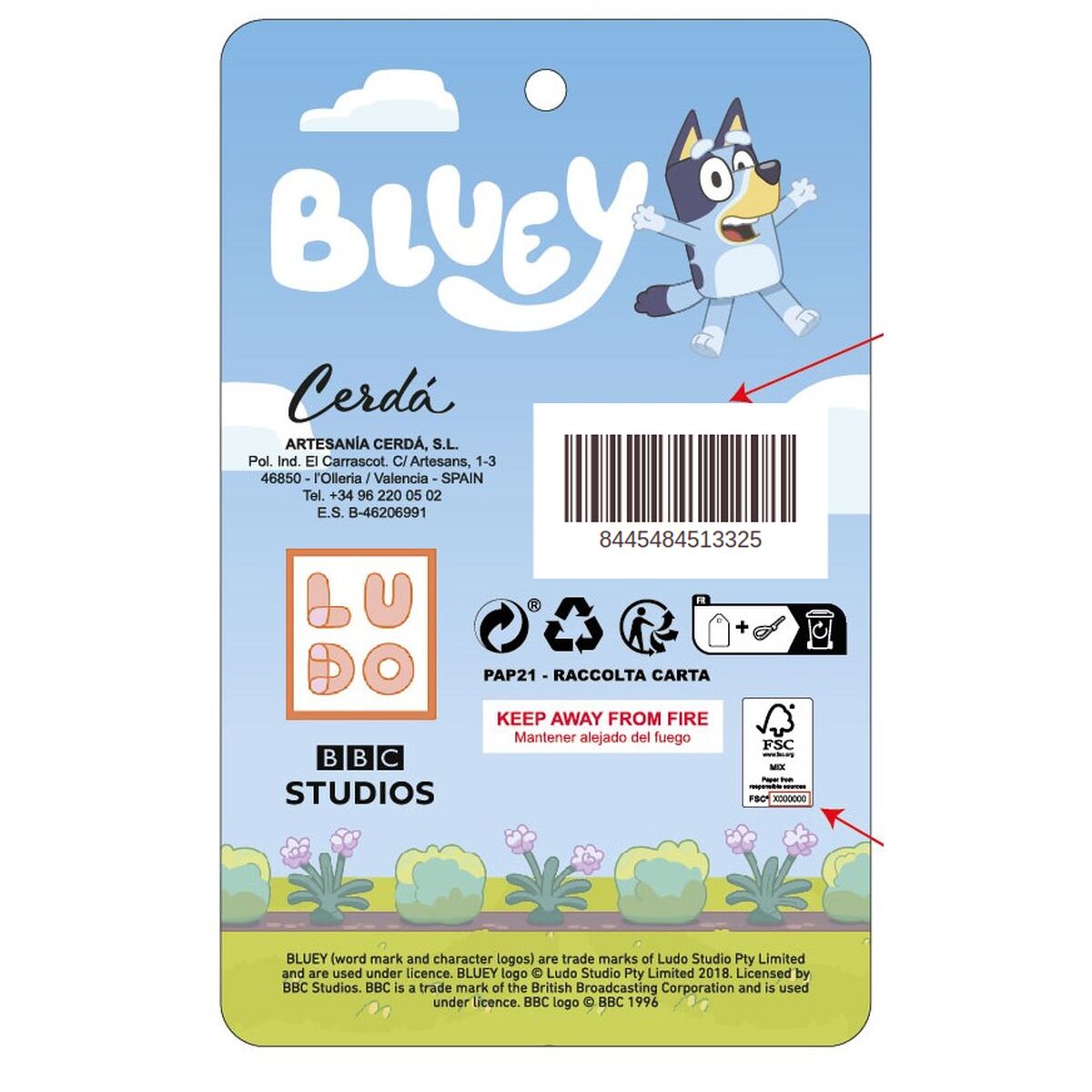 Ensemble de Papeterie Bluey Bleu